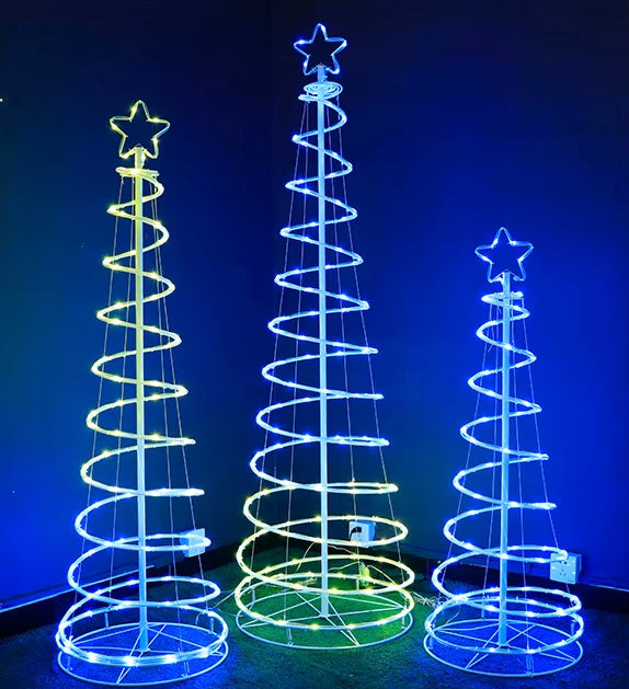 Double Spiral Christmas Tree Light