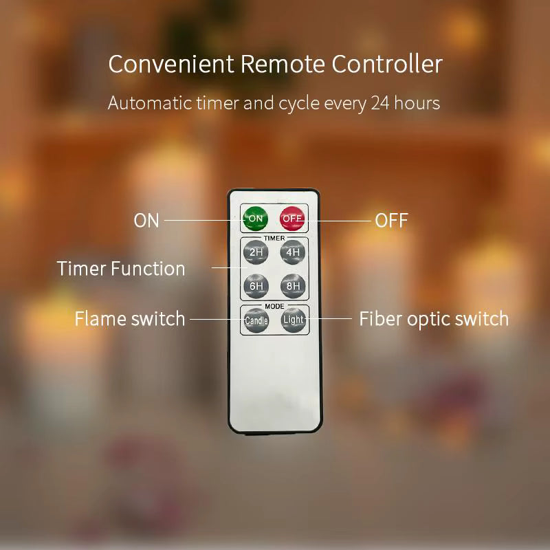 Christmas Candles - Set of 2