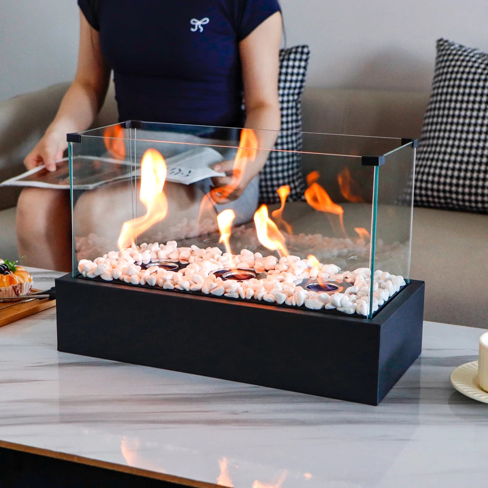 Indoor Fireplace With 3 Burners