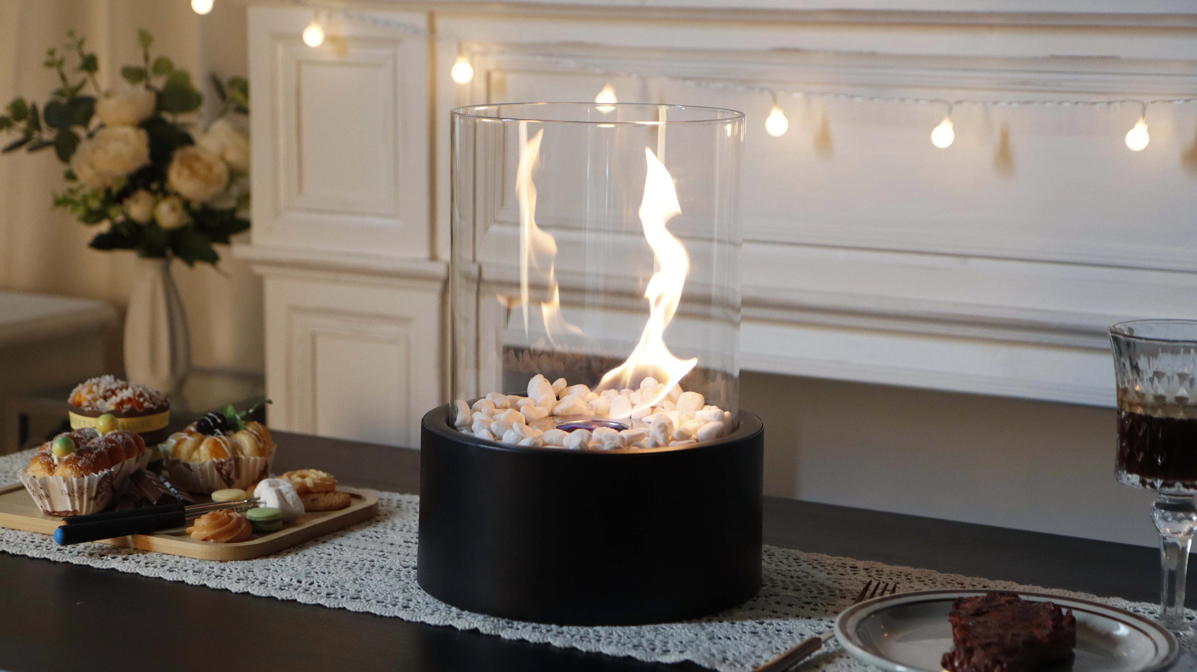 Classic Round Fireplace