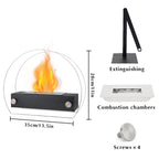 Elegant Glass-Framed Fireplace