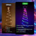 Double Spiral Christmas Tree Light