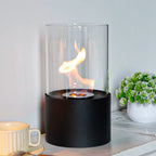 Simple Round Fireplace - Black (M)