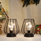 Metal Cage Lamp - Set of 2