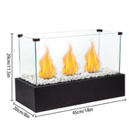 Indoor Fireplace With 3 Burners