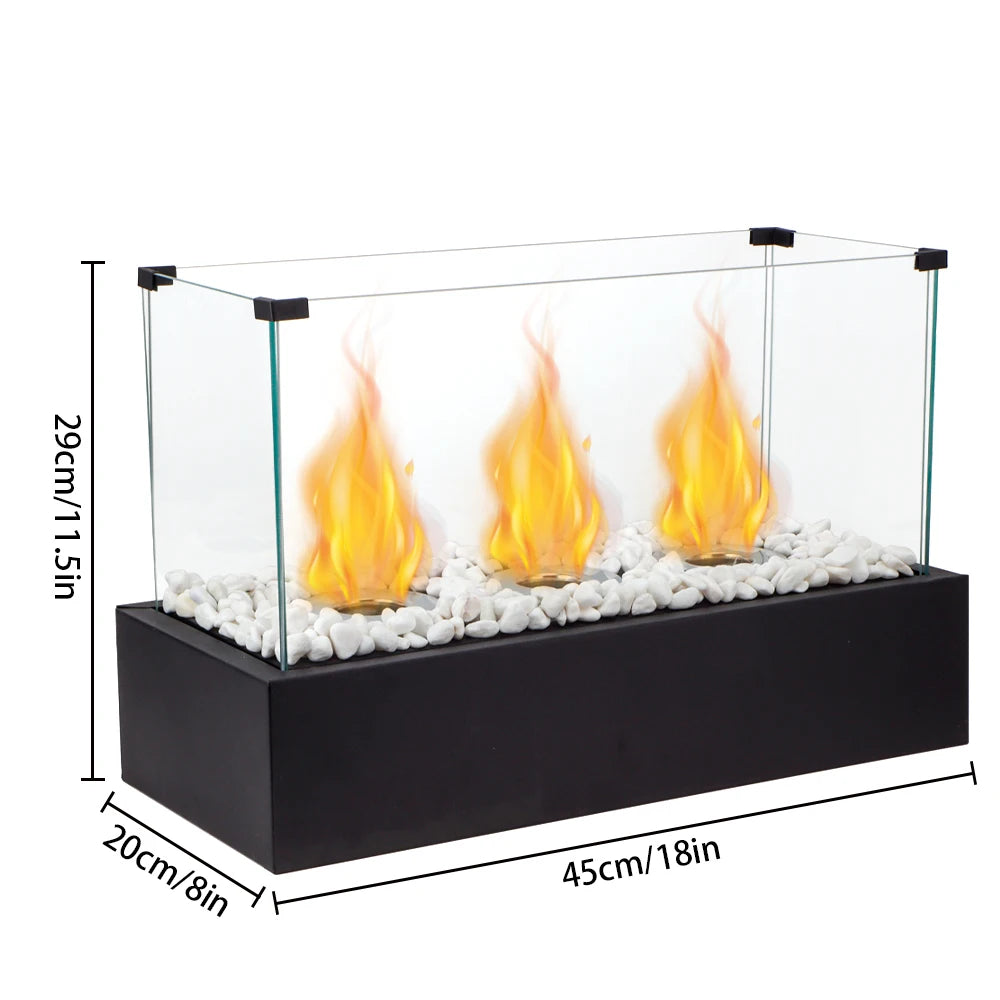 Indoor Fireplace With 3 Burners
