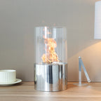 Simple Round Fireplace - Silver (M)