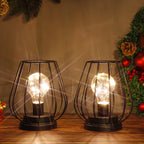 Metal Cage Lamp - Set of 2
