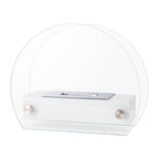 Elegant Glass-Framed Fireplace