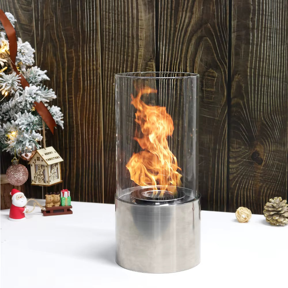 Simple Round Fireplace - Silver (S)