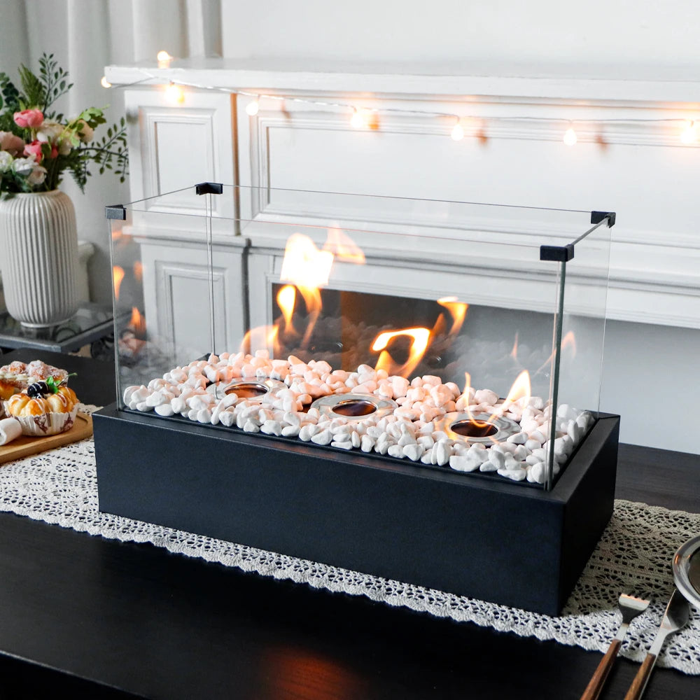 Indoor Fireplace With 3 Burners