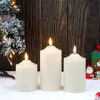 Realistic Flame Candles - Set of 3