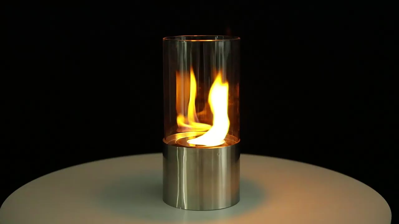 Simple Round Fireplace - Silver (S)