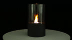 Simple Round Fireplace - Black (M)